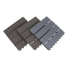 Environmental Friendly EU-Hot-Sale 3D-Embossing Interlocking WPC Decking Tiles